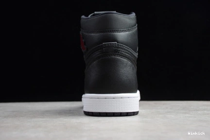 HIGH - RED BLACK SATIN GYM JORDAN RETRO 1 555088-060 1210